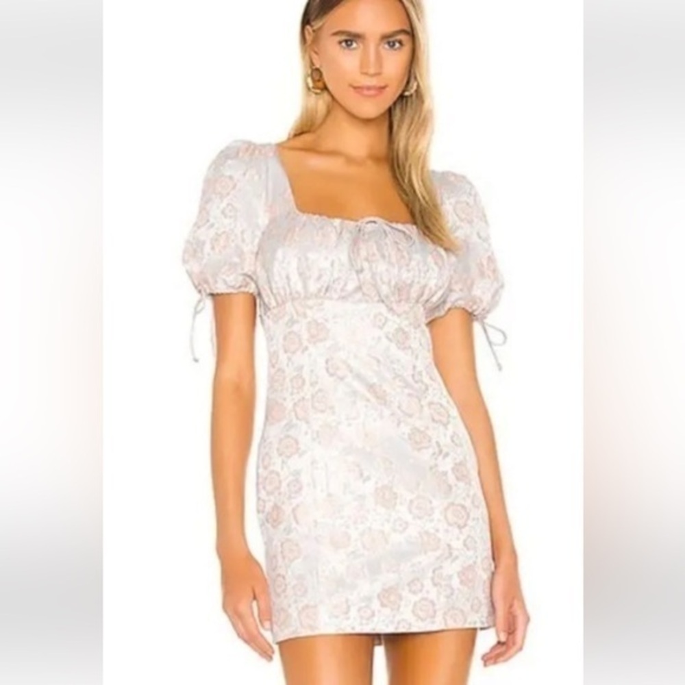 Majorelle floral mini dress